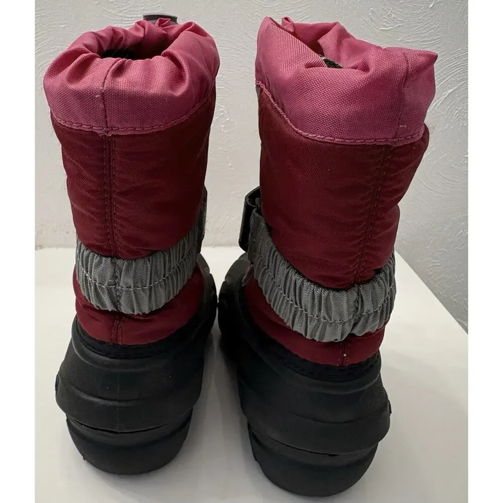 Sorel Flurry Durable Snow Boots Red/Pink Water & Wind Resistant Toddler Kid’s 8